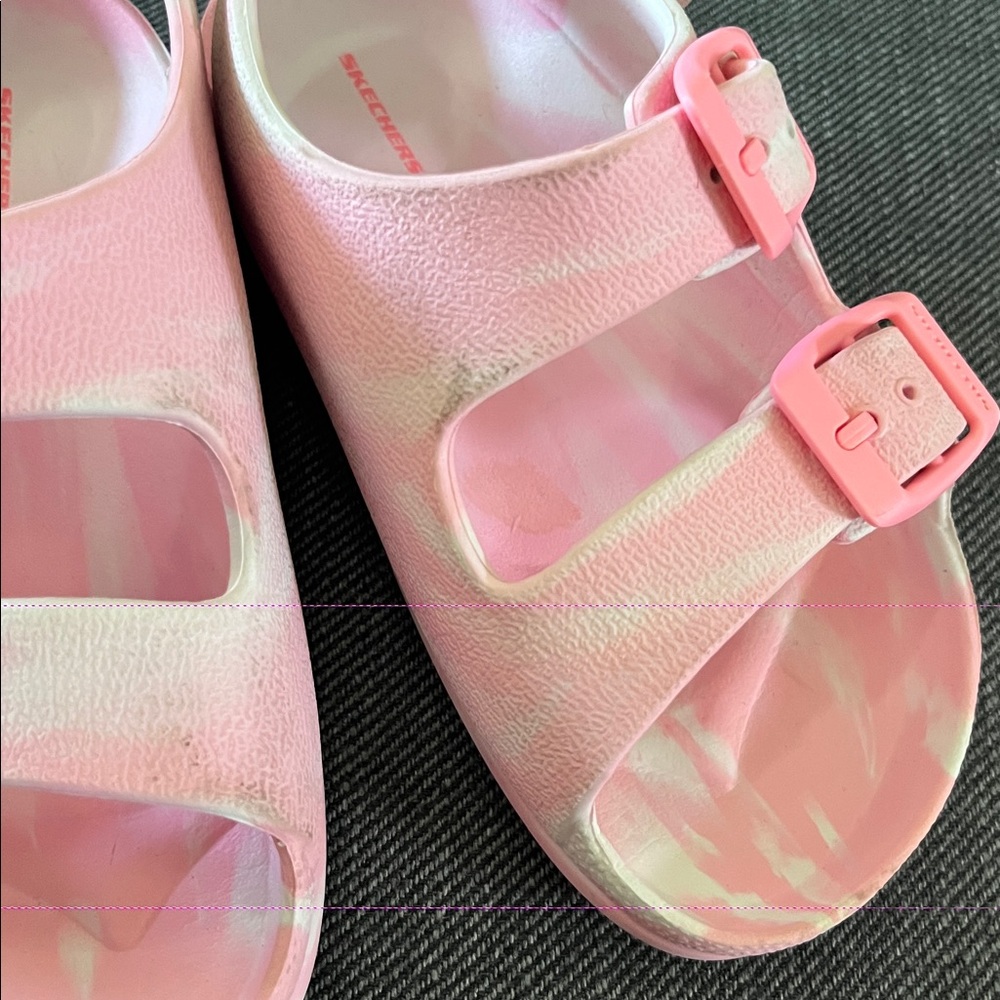 Skechers Light Pink Kids Sandals - Picture 3 of 4